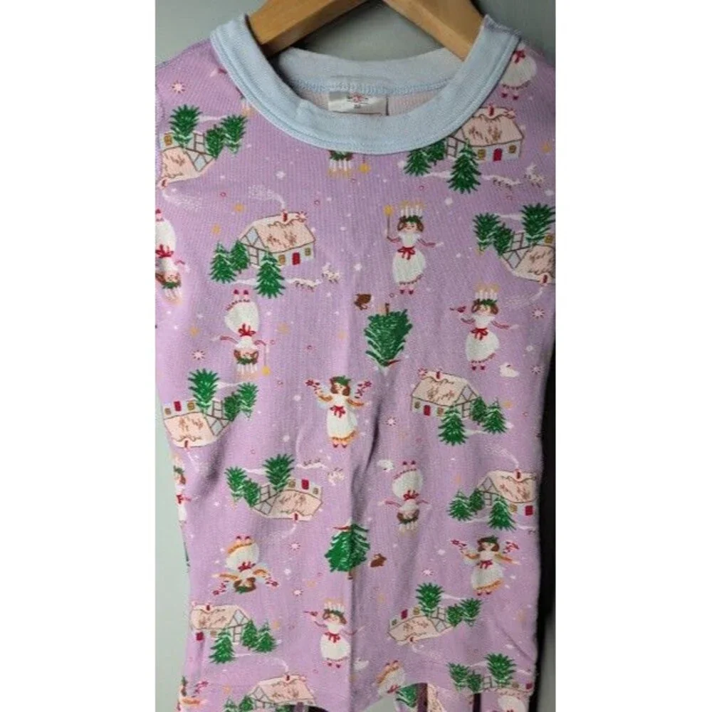 Hanna Andersson Purple Lucia Holiday Dancer Pajamas Girls 130 US 8